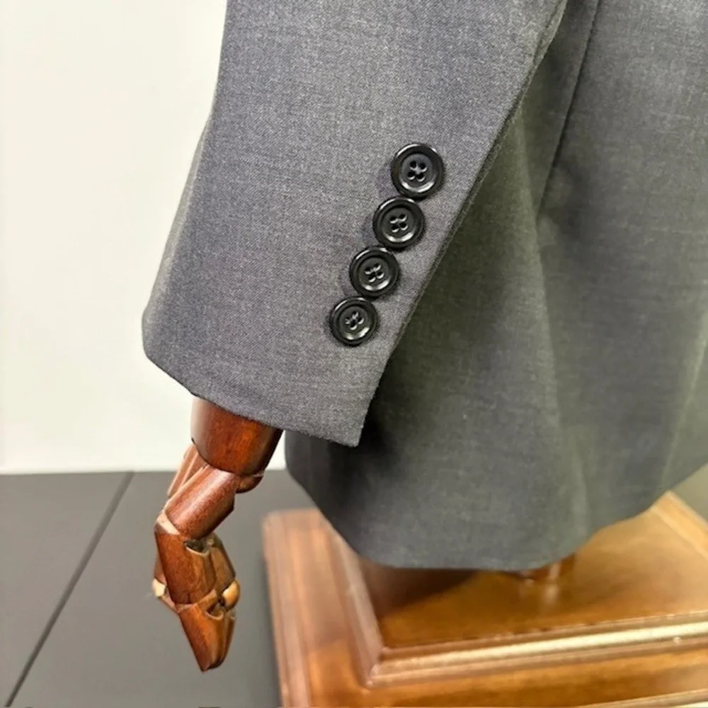 JOS A BANK Men's 41 L Charcoal Wool Suit‎ Jacket Blazer Professional Business